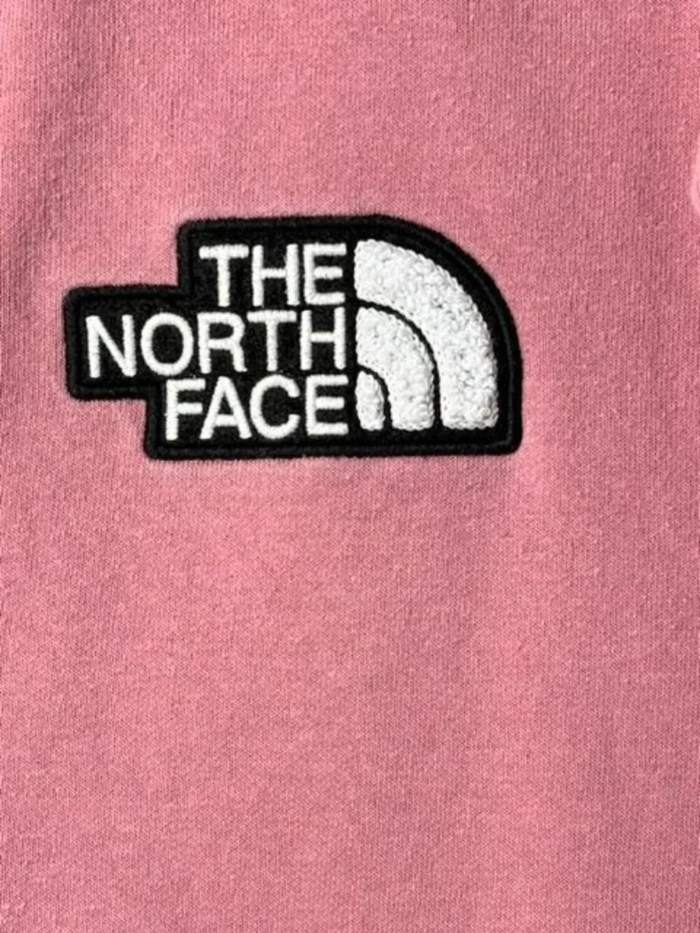 The North Face Women's Pink Crewneck Sweatshirt Small Fleece Logo Pullover